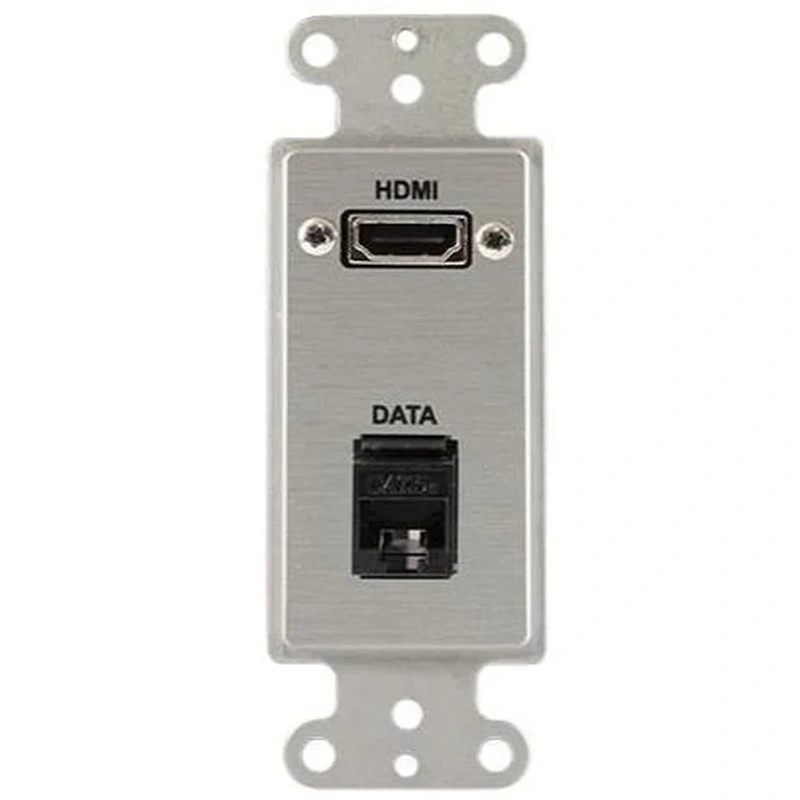 Covid D1227M-CA HDMI Pigtail, RJ45-CAT5 Wall Plate (Clear Anodized)