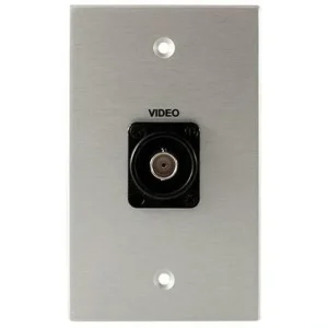 Covid W1108F-CA Neutrik BNC Connector Wall Plate (Clear Anodized)