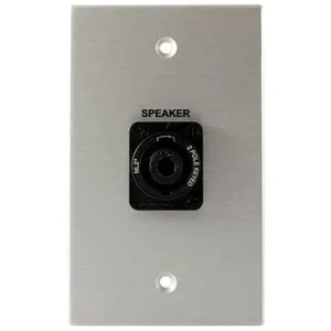 Covid W1122S-CA Neutrik 2 Pole Speakon Wall Plate (Clear Anodized)