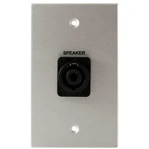 Covid W1124S-CA Neutrik 4 Pole Speakon Wall Plate (Clear Anodized)
