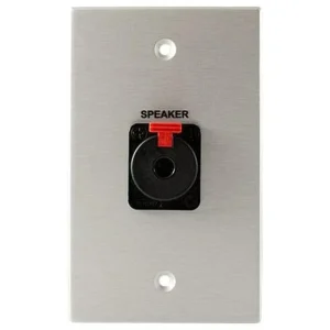Covid W1126S-CA Neutrik 1/4 Lock TRS Wall Plate (Clear Anodized)