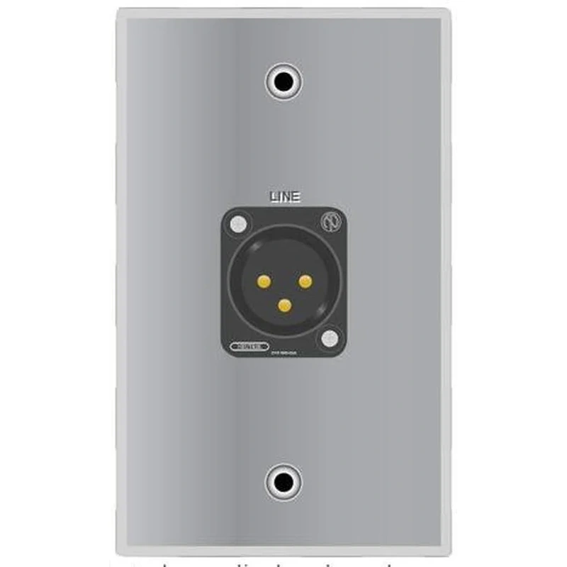 Covid W1136S-CA Neutrik 3 Pin XLR Male Wall Plate (Clear Anodized)