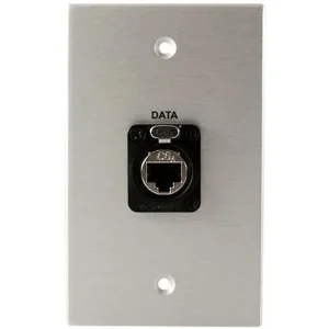 Covid W1147F-CA Neutrik Cat6a Shielded Wall Plate (Clear Anodized)