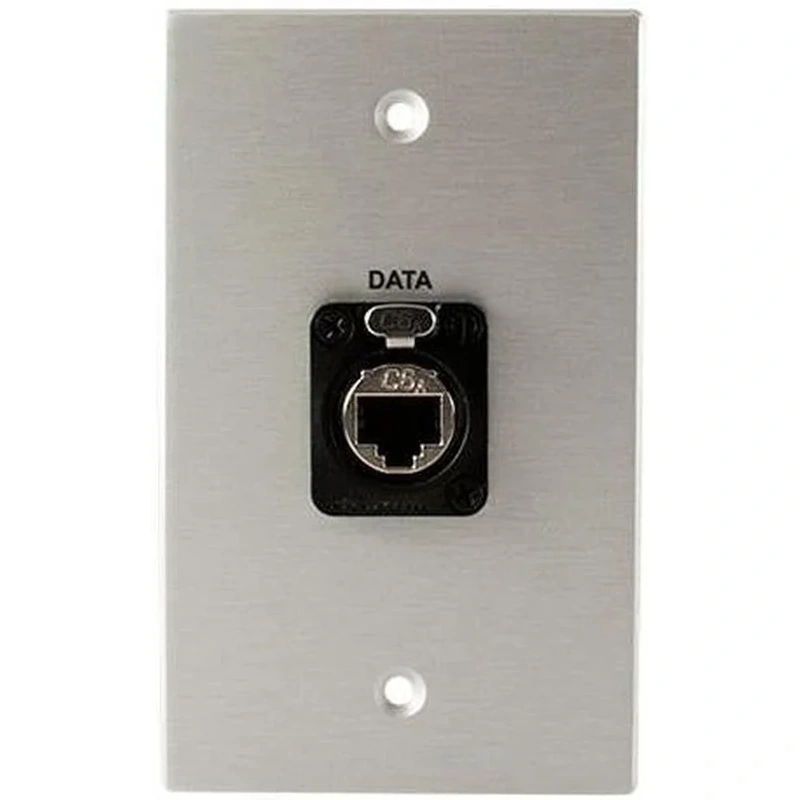 Covid W1147F-CA Neutrik Cat6a Shielded Wall Plate (Clear Anodized)