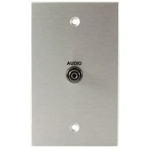 Covid W1158F-CA Audio Input Plate (Clear Anodized)