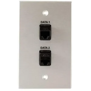 Covid W1205F-CA Keystone RJ45-CAT5 Wall Plate (Clear Anodized)