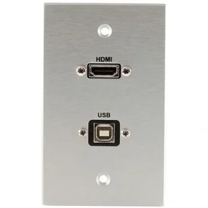 Covid W1218P-CA HDMI Wall Plate (Clear Anodized)