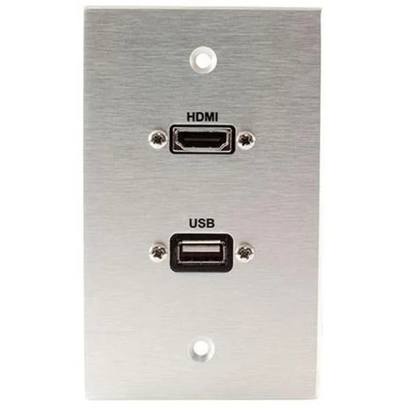 Covid W1220P-CA HDMI and USB Wall Plate (Clear Anodized)