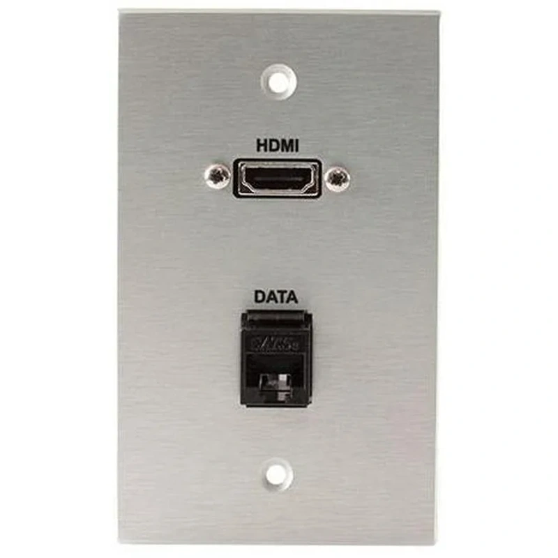Covid W1227M-CA HDMI Pigtail and RJ45-CAT5 Wall Plate (Clear Anodized)