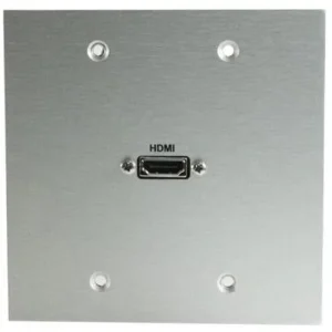 Covid W2114F-CA HDMI Female Wall Plate (Clear Anodized)