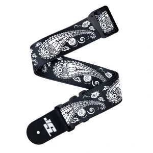 D’Addario 50MM Joe Satriani Swivel Strap, Black Paisley