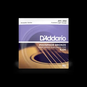 D’Addario EJ26 Phosphor Bronze Custom Light Gauge Acoustic Guitar String Set