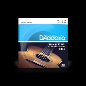 D’Addario EJ40 Acoustic Silk & Steel Guitar String Set