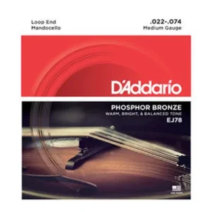 D’Addario Phosphor Bronze Mandocello String Set