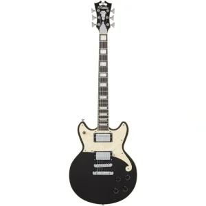 D’Angelico PREMIER BRIGHTON Series Electric Guitar (Black Flake)