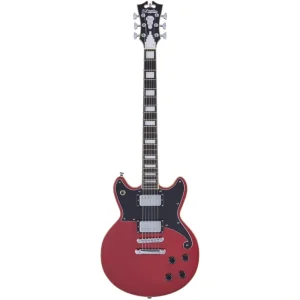 D’Angelico PREMIER BRIGHTON Series Electric Guitar (Oxblood)