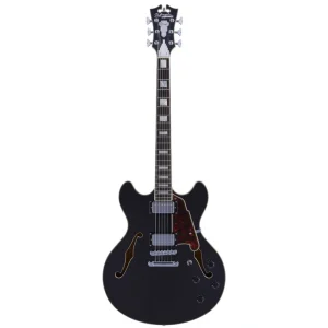 D’Angelico PREMIER DC Series Semi Hollow-Body Electric Guitar (Black Flake)