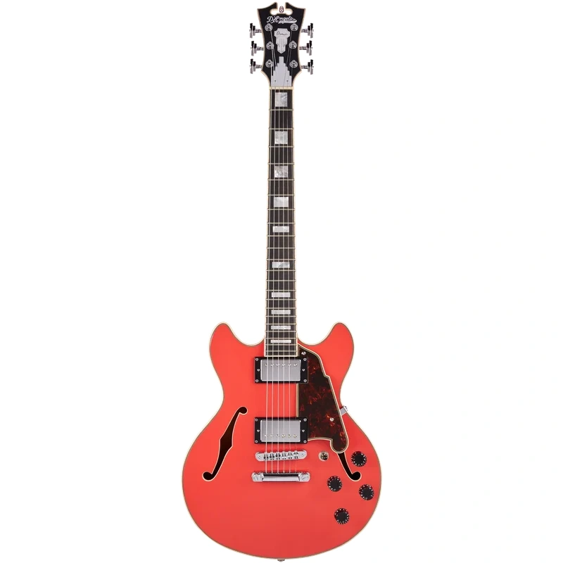 D’Angelico PREMIER MINI DC Series Semi Hollow-Body Electric Guitar (Fiesta Red)
