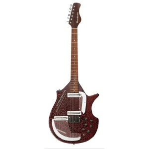 Danelectro D-LSITAR-RC Electric Sitar (Crackle Red)