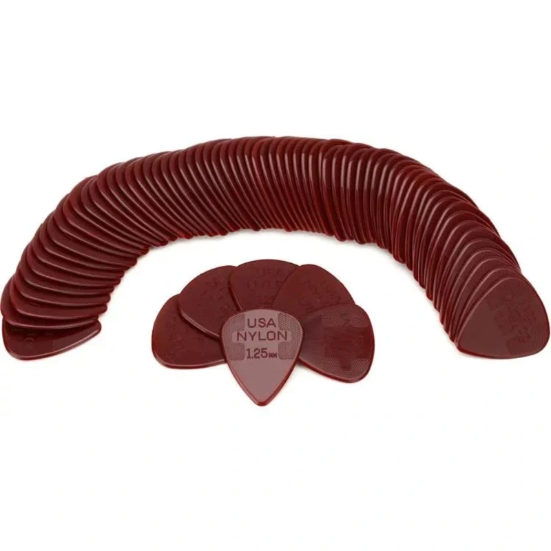 Dunlop 44R125 Nylon Standard Picks – 1.25mm Extra Heavy – 72 Refill Bag