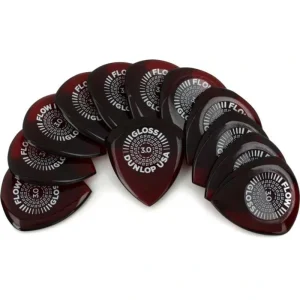 Dunlop 550R300 Flow Gloss Guitar Picks 3.0mm – 12 Refill Bag