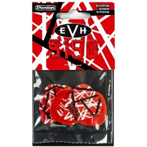 Dunlop EVHP08 Eddie Van Halen 5150 Max Grip .60mm – 6 Pack