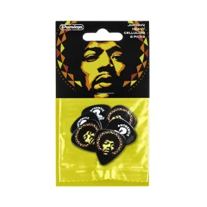 Dunlop JHP16HV Jimi Hendrix Guitar Picks – Aura Mandala (6 Pack)