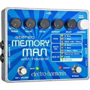 Electro-Harmonix STEREO MEMORY MAN WITH HAZARAI Digital Delay/Looper Pedal