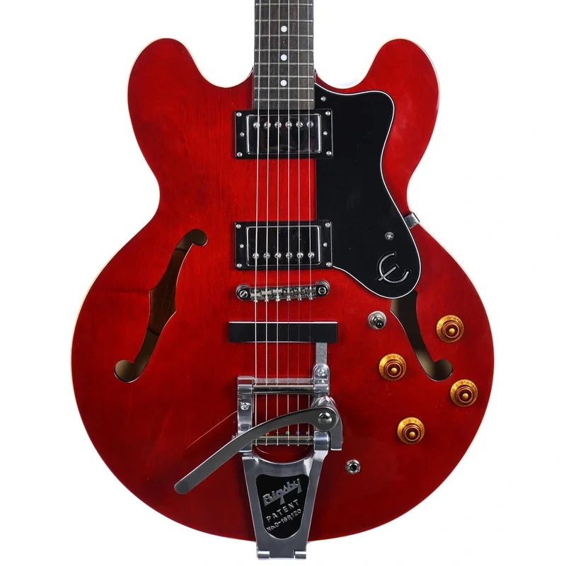 Epiphone 2017 Dot Cherry With Bigsby Vibramate And HSC – Used