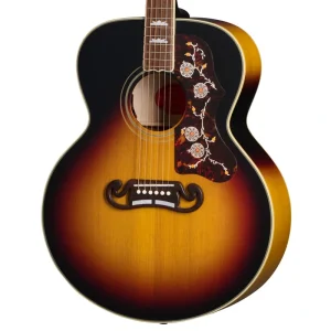 Epiphone ’57 SJ-200 Acoustic-Electric Guitar, Vintage Sunburst, w/Hard Case