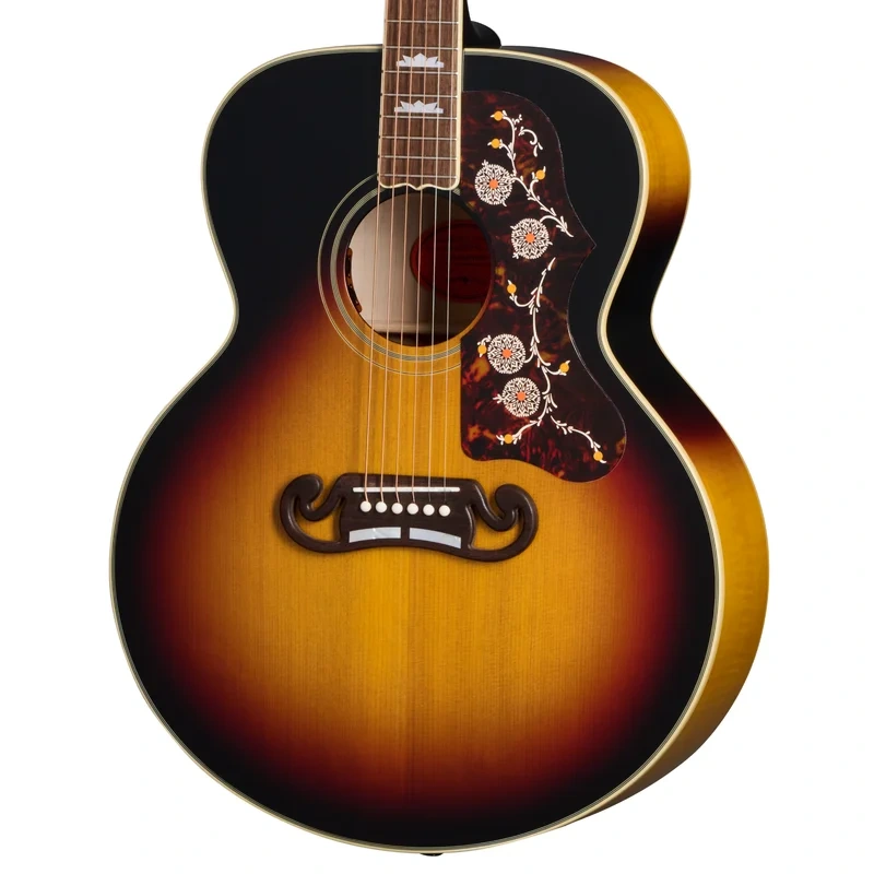 Epiphone ’57 SJ-200 Acoustic-Electric Guitar, Vintage Sunburst, w/Hard Case