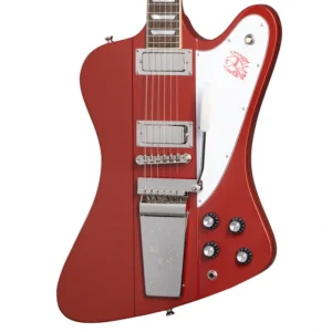Epiphone ’63 Firebird V Electric Guitar, Ember Red w/Hard Case