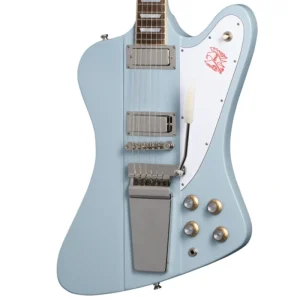 Epiphone ’63 Firebird V Electric Guitar, Frost Blue w/Hard Case