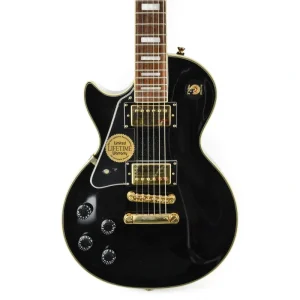 Epiphone Lefty Les Paul Custom – Ebony – Gold Hardware With Case – Used