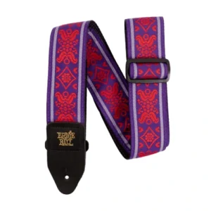 Ernie Ball Jacquard Guitar Strap – Royal Flush Red