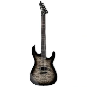 ESP LTD M-1001NT QM Electric Guitar (Charcoal Burst)