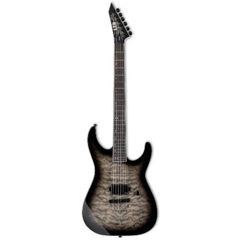 ESP LTD M-1001NT QM Electric Guitar (Charcoal Burst)