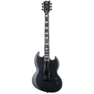 ESP LTD VIPER-1000 Baritone Electric Guitar (Black Satin)