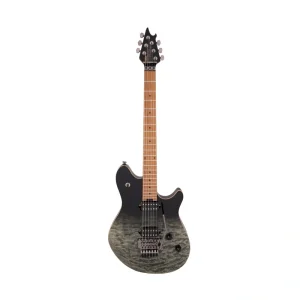 EVH Wolfgang WG Standard QM Electric Guitar, Baked Maple FB, Black Fade