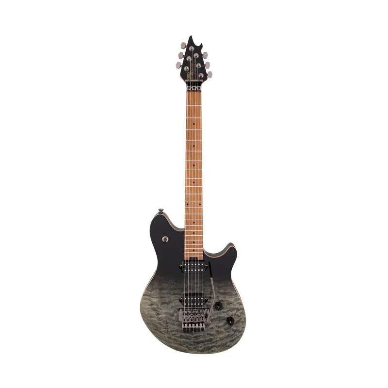 EVH Wolfgang WG Standard QM Electric Guitar, Baked Maple FB, Black Fade