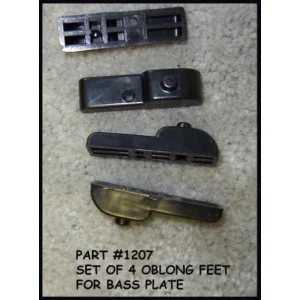 Feet for bass plate #1207, rectangular