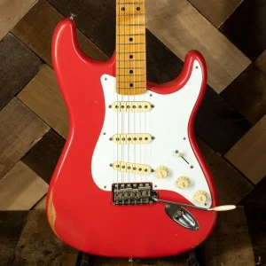 Fender 2021 Vintera Road Worn 50’s Stratocaster, Fiesta Red – Used
