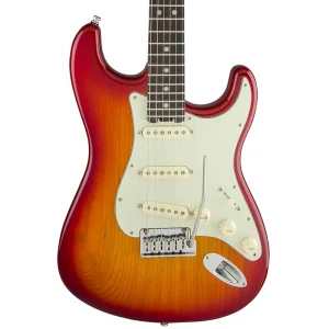 Fender American Elite Stratocaster – Rosewood Fingerboard – Aged Cherry Burst Ash