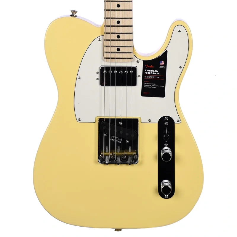 Fender American Performer Telecaster Hum, Maple Fingerboard, Vintage White