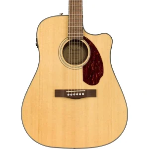 Fender CD-140SCE Dreadnought Walnut Fingerboard, Natural With Case