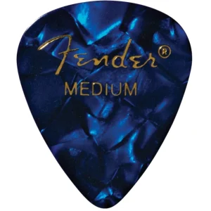 Fender Guitar Pick 351 Shape Classic Celluloid 1 Gross – Blue Moto – Medium, 144-Count
