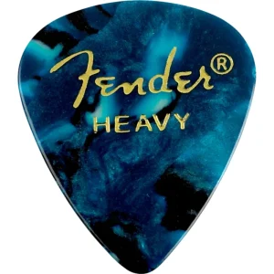 Fender Guitar Pick 351 Shape Classic Celluloid 1 Gross – Ocean Turquoise – Heavy, 144-Count