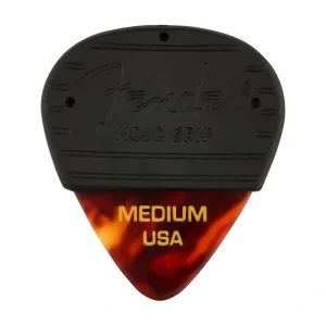 Fender MOJO GRIP Picks, Celluloid, 3-Pack – Tortoise Shell, Medium
