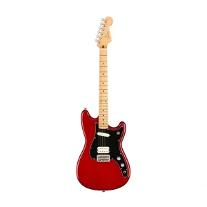 Fender Player Duo-Sonic HS Electric Guitar, Maple FB, Crimson Red Transparent