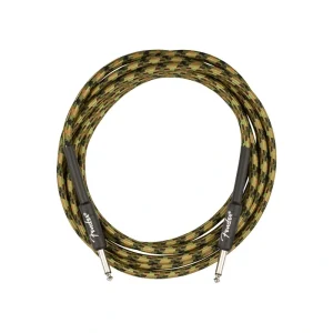 Fender Professional Series Instrument Cable, Straight/Straight, 18.6′- Woodland Camo